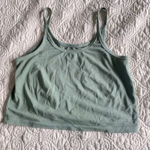 Arq XL crop tank in sold-out Celadon (sage green)